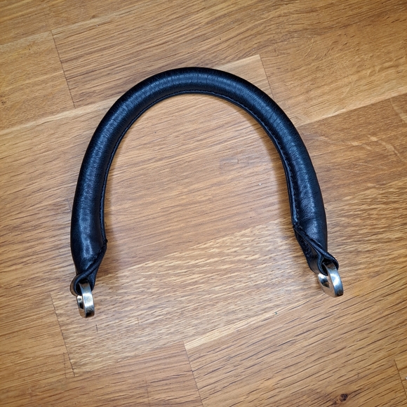 Botkier Black Lambskin Leather Bag Handles For Replacement/Repairs - Picture 6 of 7